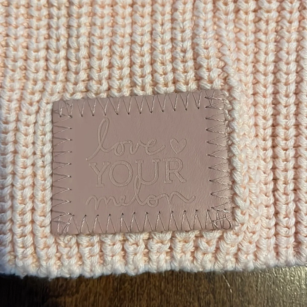 Love Your Melon Knit Slouchy Beanie Hat Adult One Size Set of 2 Pink